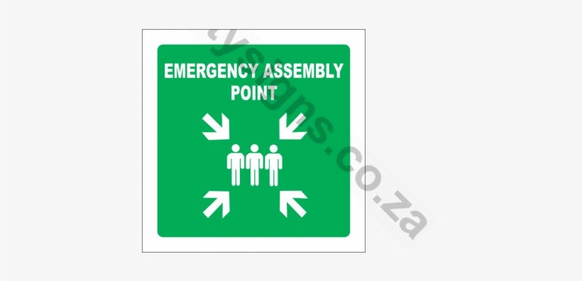 Sabs Emergency Assembly Point Sign - Jermaine Landsberger - Gettin' Blazed, transparent png download