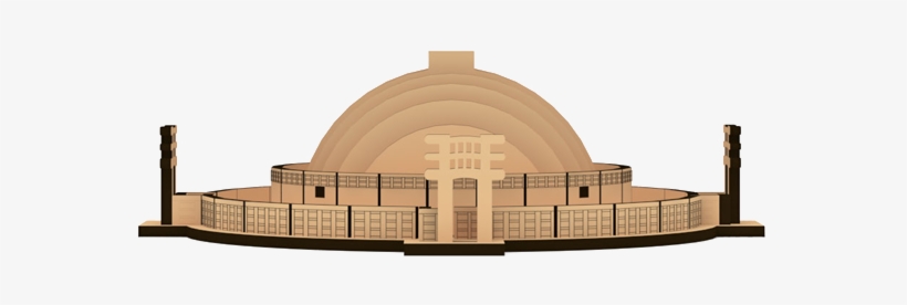 17s 91 Ss 01 - Sanchi Stupa Model Kit, transparent png download