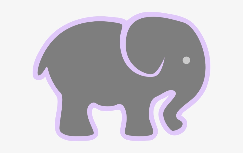 Elephant Clipart Lavender - Clip Art, transparent png download