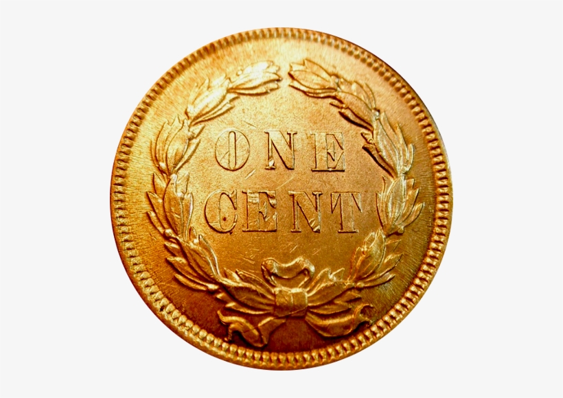 1859 Indian Head Cent Reverse - Coin, transparent png download