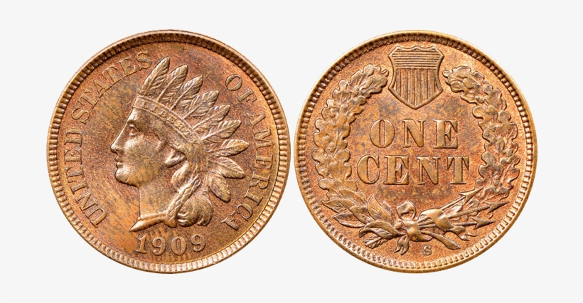 1909-s Indian Cent With Added “s” Mintmark *photos - 2 Копейки 1924 Года Цена В Украине, transparent png download