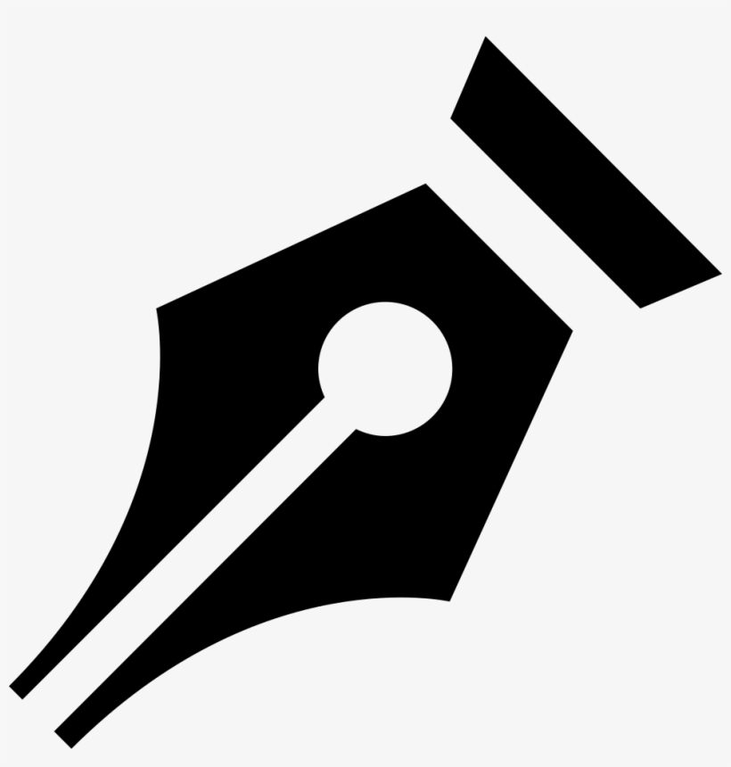 Si Glyph Pen Nib Svg Png Icon Free Download - Pen Nib Logo, transparent png download