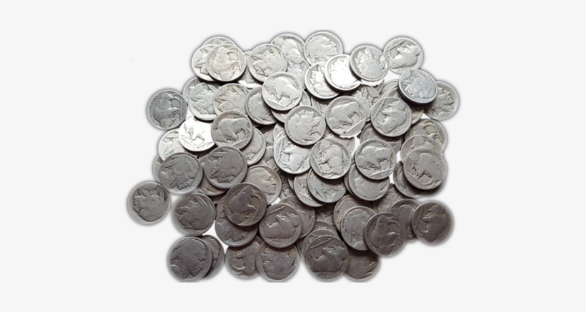 100 Pieces Of No Date Buffalo Or Indian Nickels - Cash, transparent png download