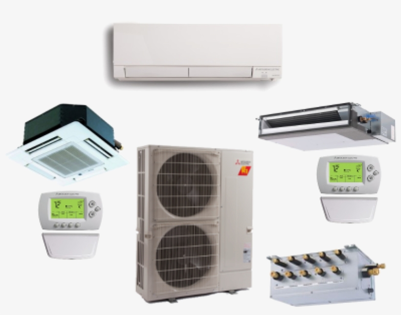 Mitsubishi 5 Zone 42k Btu Heat Pump Hyper Heat With - Mitsubishi 5 Port Branch Box, transparent png download