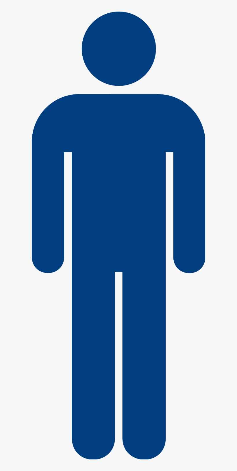 Blue Men Bathroom Logo