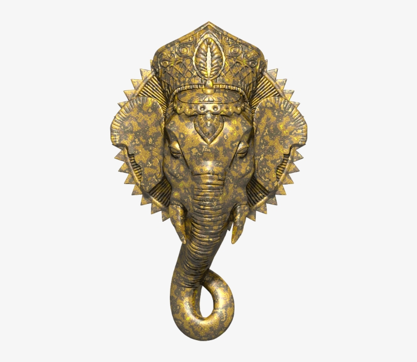 Ganesha Head Isolated - Certificate Red Seal Png, transparent png download