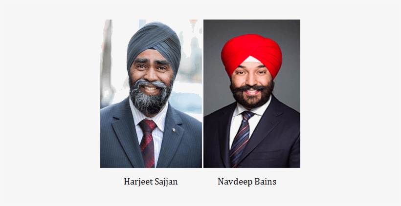 Harjeet Sajjan And Navdeep Bains - Navdeep Bains, transparent png download