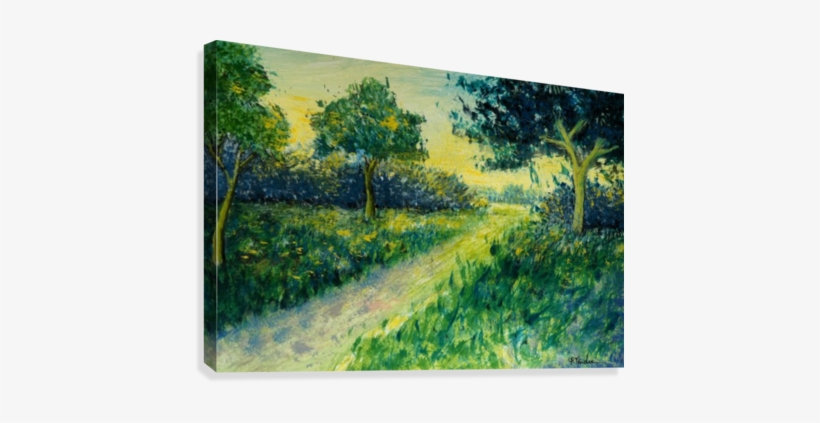 Landscape 9 Canvas Print - Painting, transparent png download