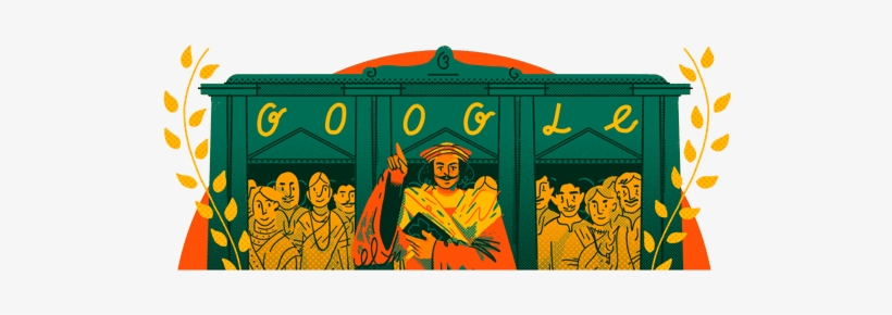Google Doodle On Raja Roy - Raja Ram Mohan Roy Google Doodle, transparent png download