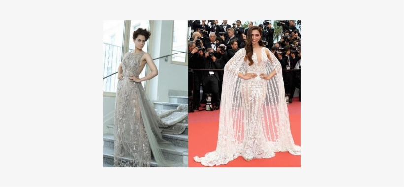 Indian Actors Kangana Ranaut And Deepika Padukone Won - Deepika At Cannes 2018, transparent png download
