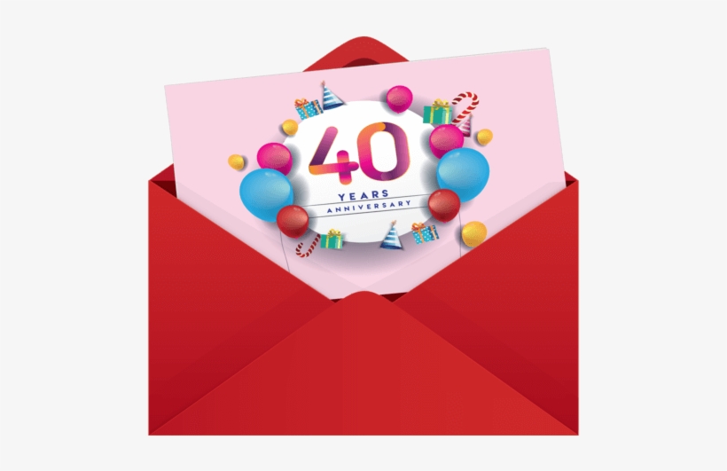 Earlier This Year Marked The 40th Anniversary Of The - Email, transparent png download