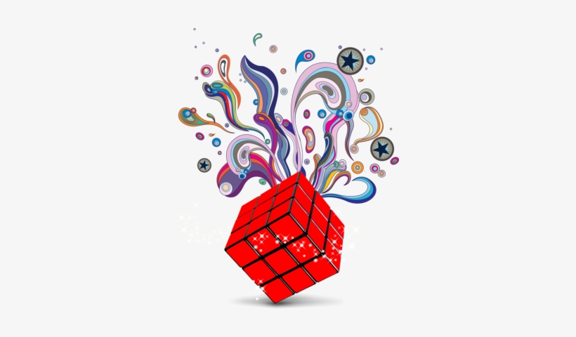 Scrap Effects - Rubik's Cube Posters, transparent png download