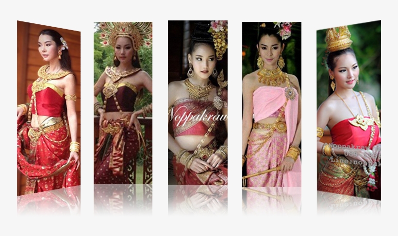 ชุดไทยประยุกต์ 4 ภาค ชุดไทยประยุกต์ภาคเหนือ ชุดไทยประยุกต์ภาคอีสาน - เช่า ชุด ไทย ราคา ถูก, transparent png download
