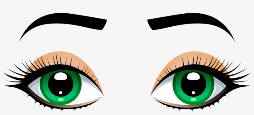 Free Png Female Eyes With Eyebrows Png Images Transparent - Clipart Eyes, transparent png download