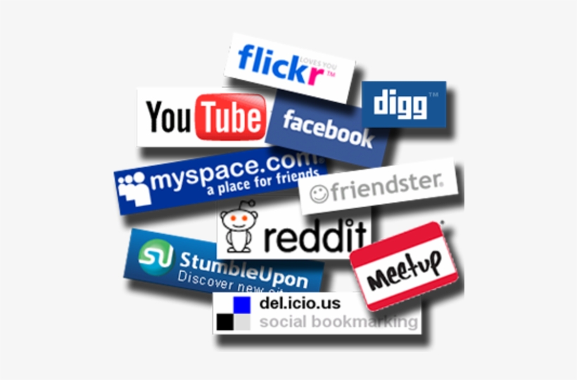 Wp Content Uploads 2012 06 Social Media Sites - Ejemplos De Social Media, transparent png download