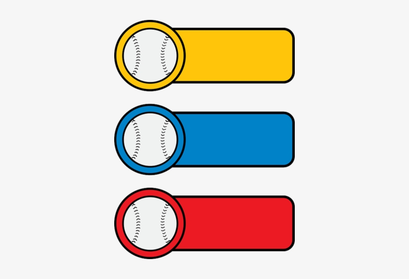 Baseball Stickers Vector - Etiquetas De Pelota De Beisbol, transparent png download