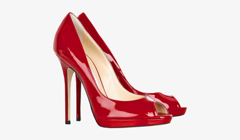 Red Female Heels Png Clipart - Jimmy Choo Red Patent, transparent png download