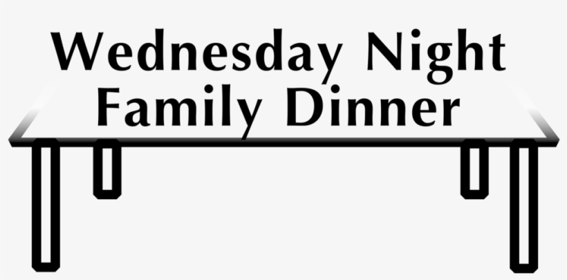 Weds Night Family Dinner Logo Draft1 Bw - Dinner, transparent png download