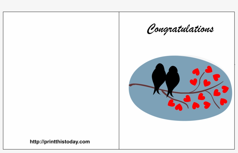 Free Printable Wedding Congrats, transparent png download