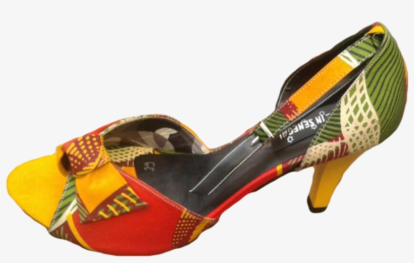 Women Authentic, Handmade African Dashiki Print Shoes - Burgundy Dashiki Shoe, transparent png download