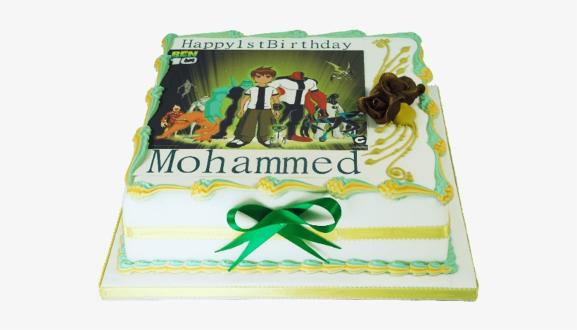 Green Ribbon Cake - Cake, transparent png download