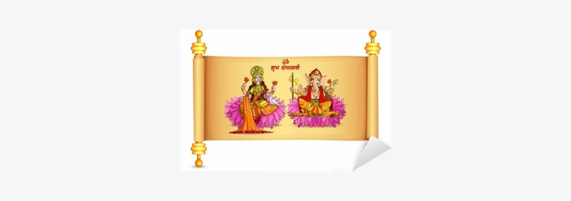 vector illustration of goddess lakshmi and lord ganesha lakshmi and ganesh banner transparent png 400x400 free download on nicepng vector illustration of goddess lakshmi