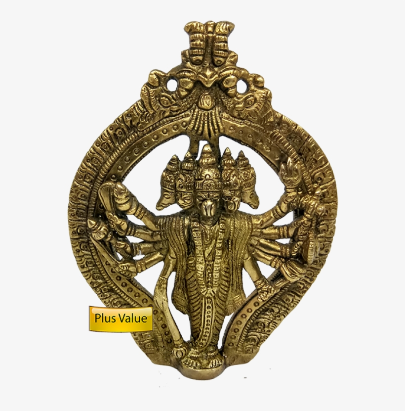 New Panchmukhi Hanuman Made In Brass 5 Inches - Panchamukha, transparent png download