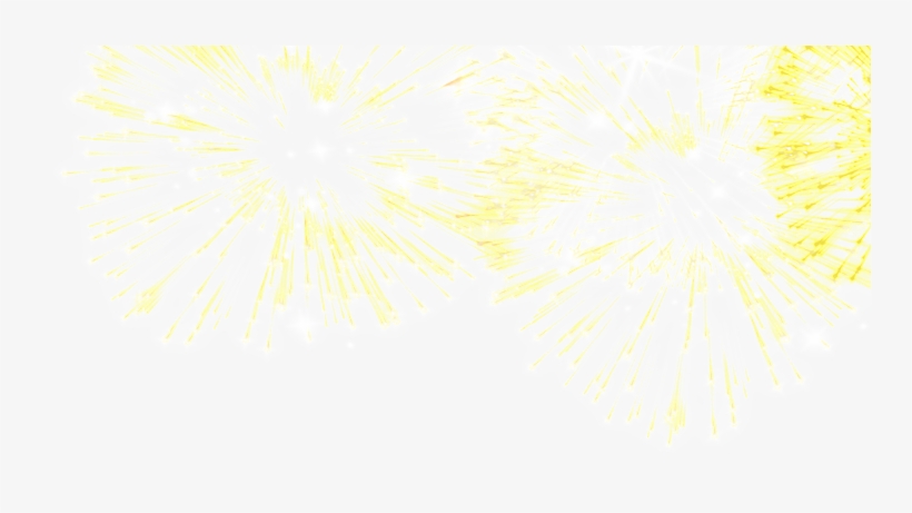 Golden Fireworks Decoration Vector - Fireworks, transparent png download