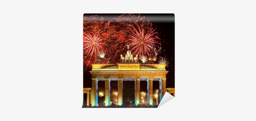 Berlin, Brandenburger Tor, Feuerwerk, Silvester Wall - Brandenburg Gate, transparent png download
