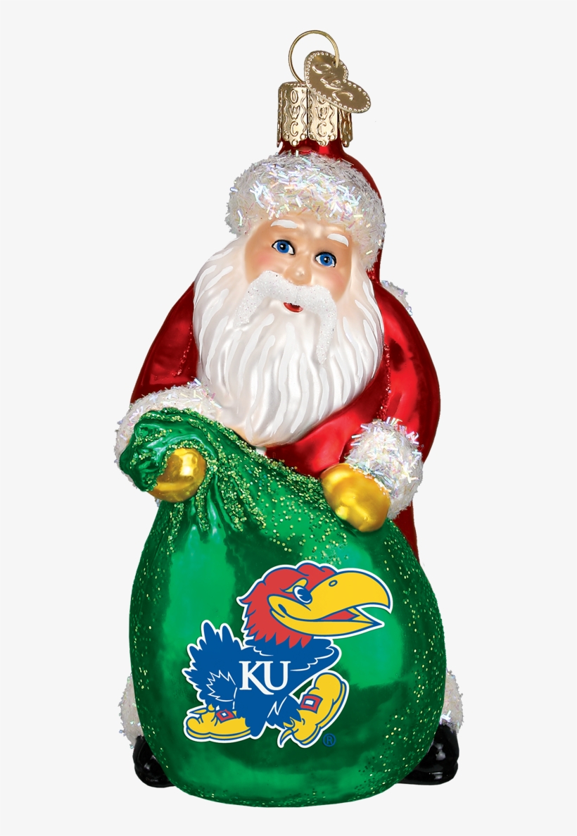 Kansas Santa Ornament - Rutgers Scarlet Knights Santa Ornament, transparent png download