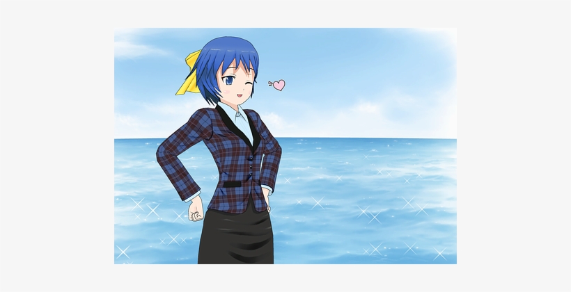 Moe, Woman Girl, Suit, Anime, Manga - Manga Woman In Suit, transparent png download