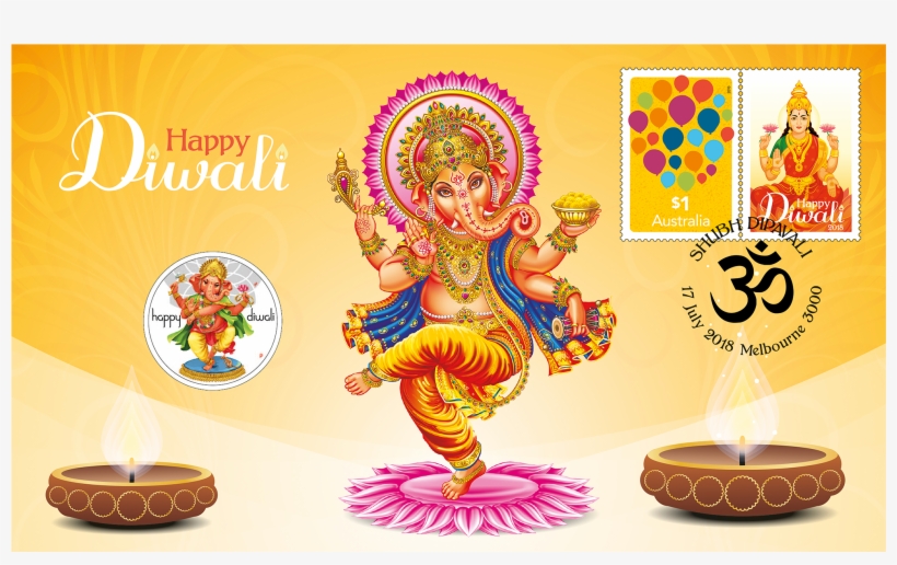 Diwali 2018 Postal Numismatic Cover - Kalan Lp Namaste Bitches Sticker, transparent png download