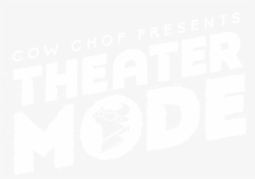 Theater Mode Cow Chop Logo - White Colour Dp For Whatsapp, transparent png download
