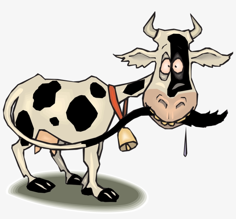 De Cand Erai Copil Ti S-a Spus Ca Trebuie Sa Bei Lapte - Animated Cow, transparent png download