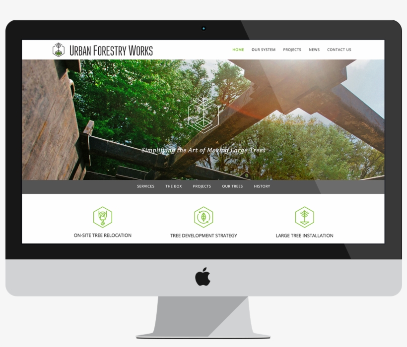A Website Redesign That Stays True To Urban Forestry - Led-backlit Lcd Display, transparent png download