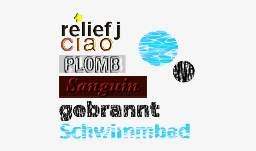 Mixed Filter Pack Download - Inkscape Text Filters, transparent png download