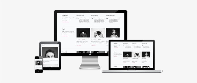 Responsive Joomla Template - Responsive Website Template Png, transparent png download