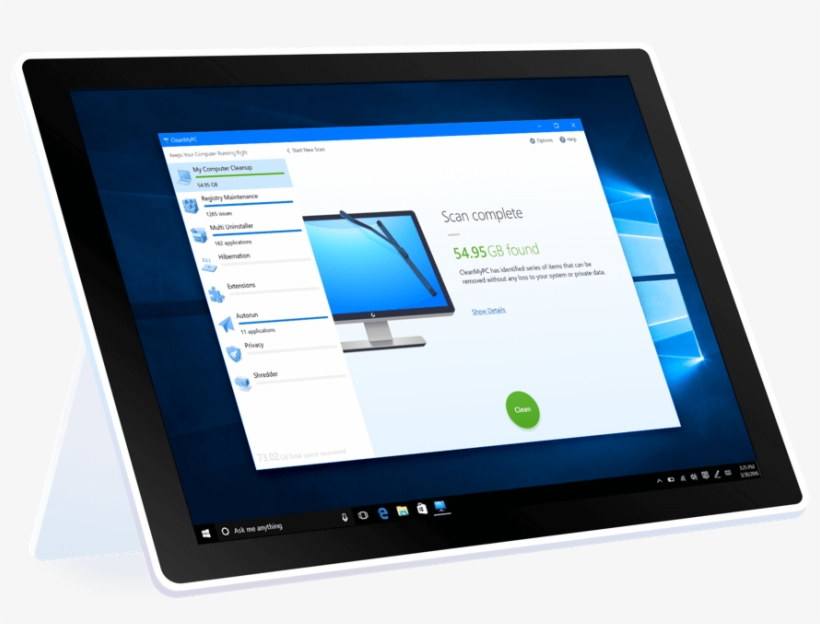 A Good Pc Cleanup Makes All The Difference - Tablet Computer, transparent png download