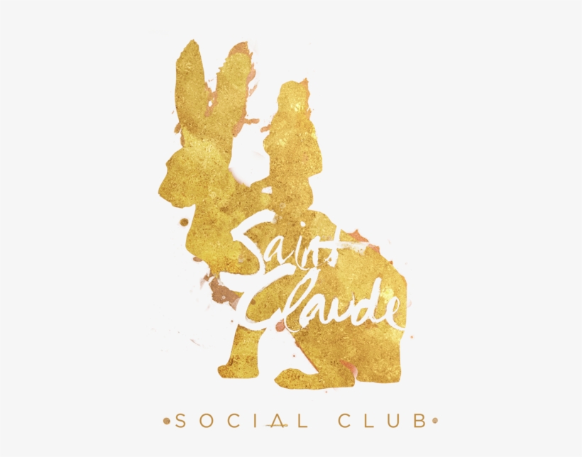 Scsc Bunny Graffitti Gold Website Footer - Gold, transparent png download
