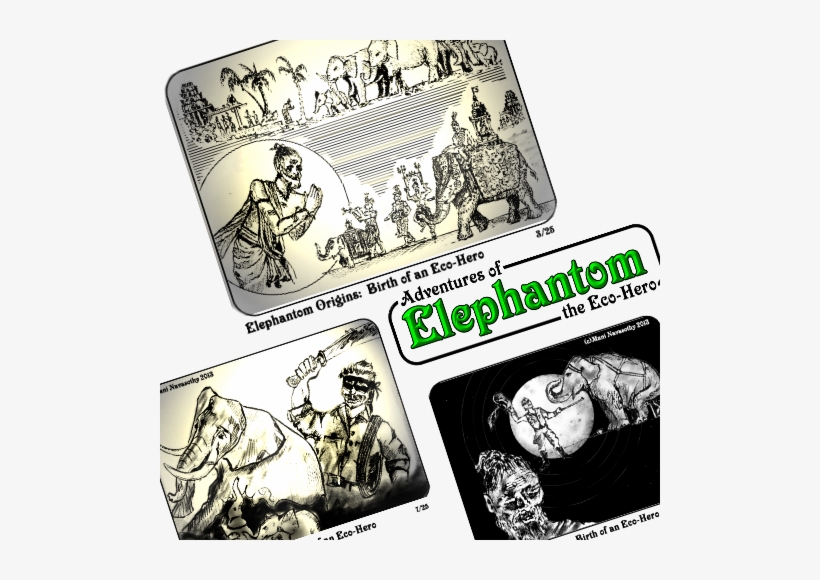 Elephantom Origins- Panels From The New Ebook For Parents - Child, transparent png download