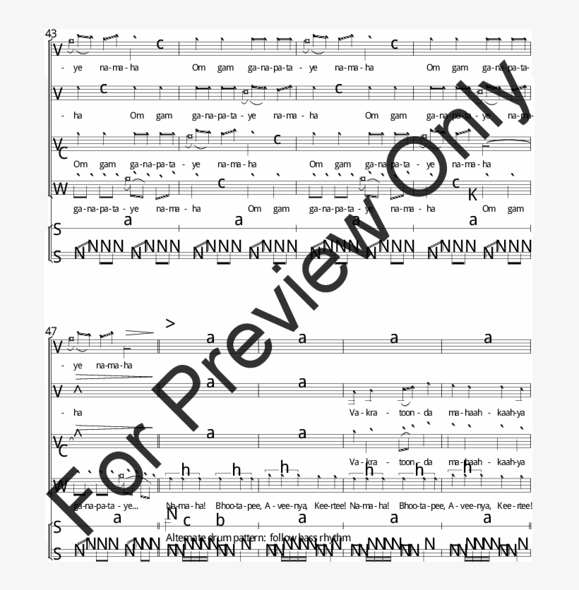 Ganesh Mantra Thumbnail Star Spangled Banner Flute Sheet