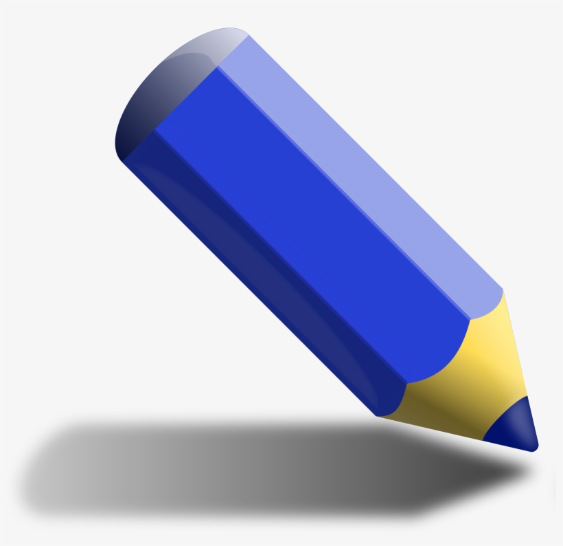 This Free Icons Png Design Of Blue Pencil, transparent png download