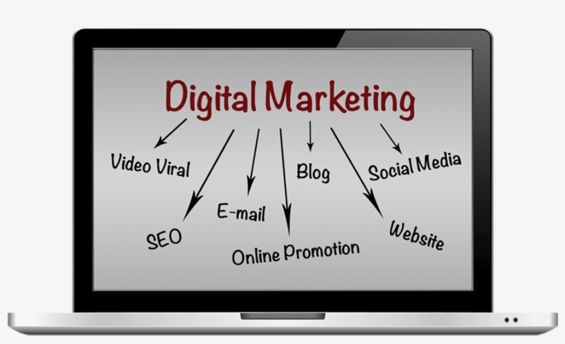 Digital Marketing Laptop - Laptop Digital Marketing Png, transparent png download