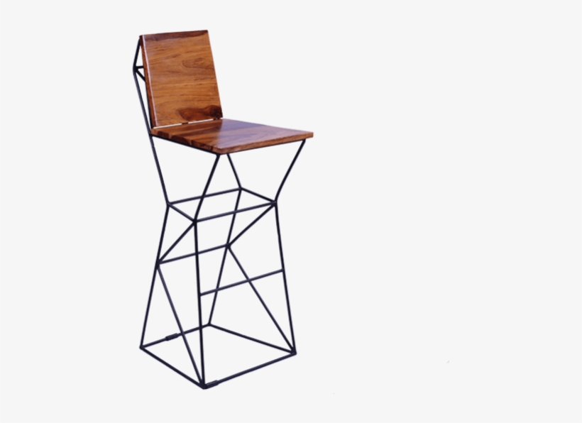 Uncha Bar Chair In Natural Finish - Bar Stool, transparent png download