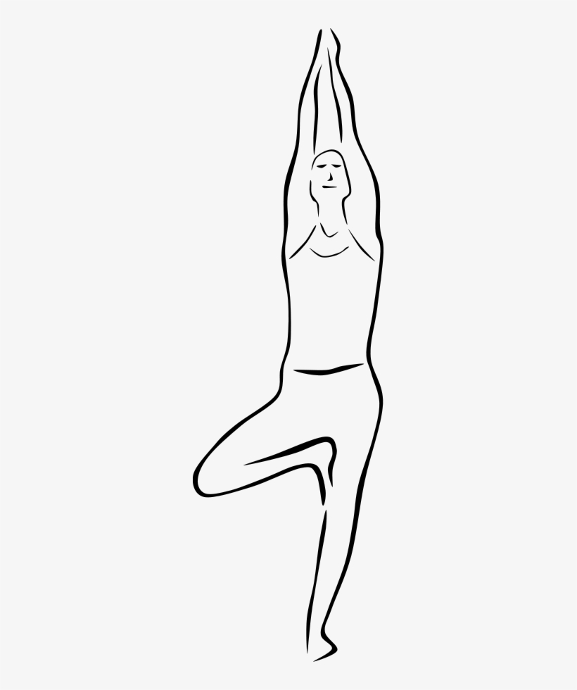 How To Set Use Yoga Poses Clipart - Outline Pictures Of Yoga, transparent png download