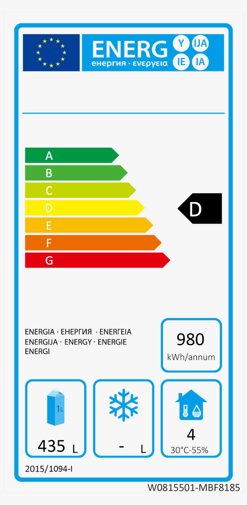 Atosa Mbf8185 Bottom Mounted Single Door Fridge - Watts Clever 2 Watts B15 Led Super Low Energy Classic, transparent png download