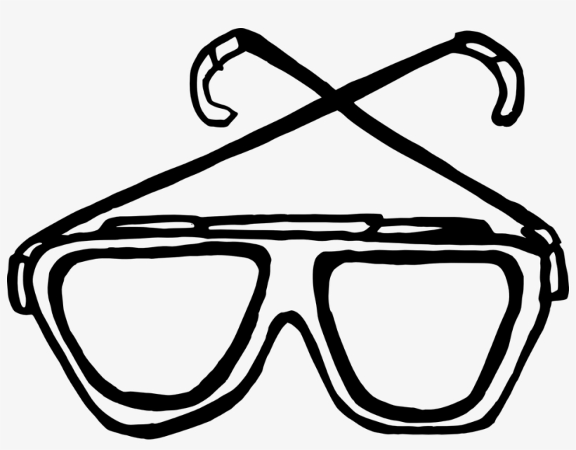 The Top 5 Best Blogs On Eyeglass Frames Clip Art - Shades Black And White Drawing, transparent png download