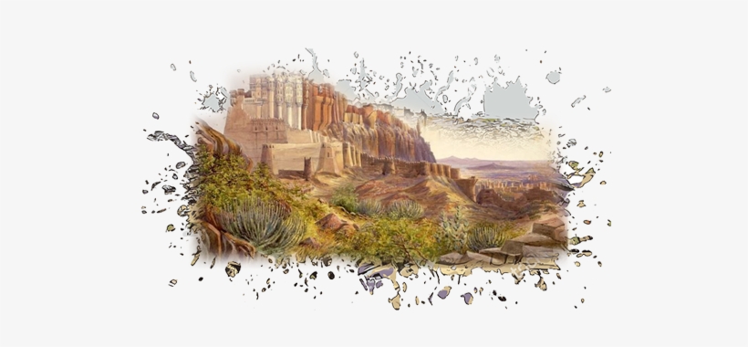 Rao Jodha Desert Rock Park - Painting, transparent png download