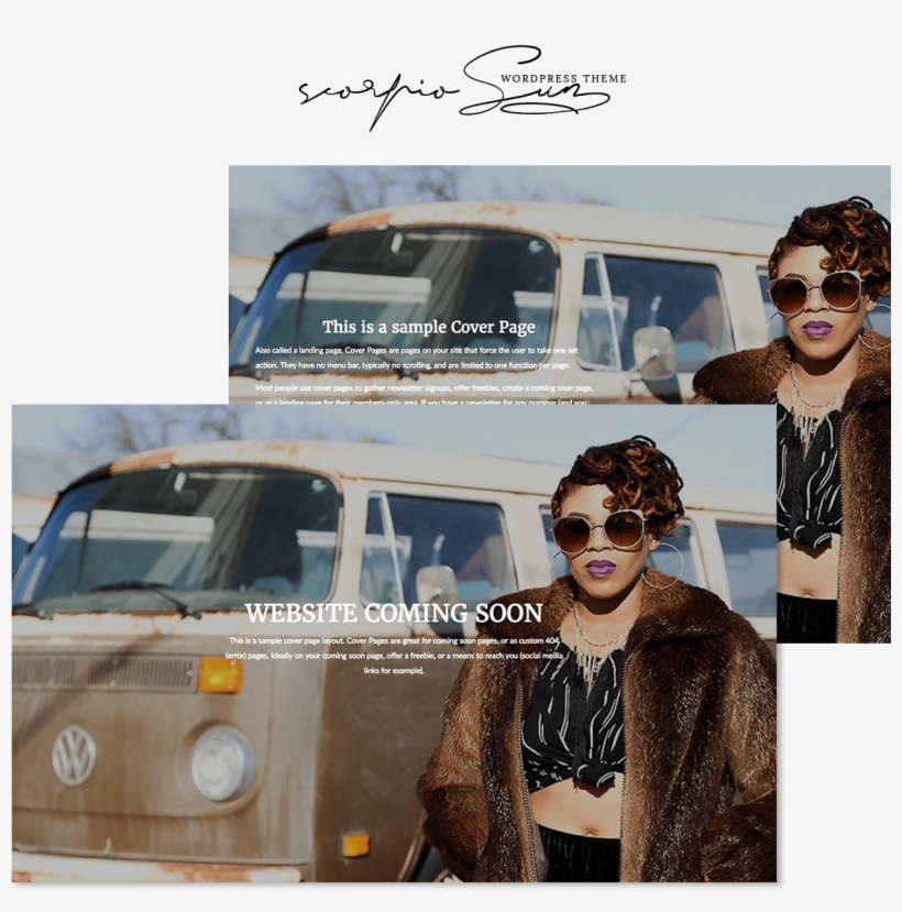 Scorpio Sun Wordpress Theme - Volkswagen Type 2, transparent png download