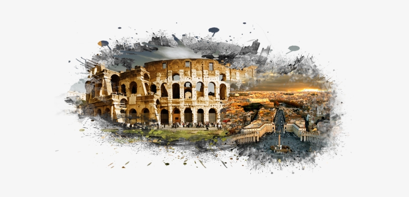 Rome Car Rental - Colosseum, transparent png download